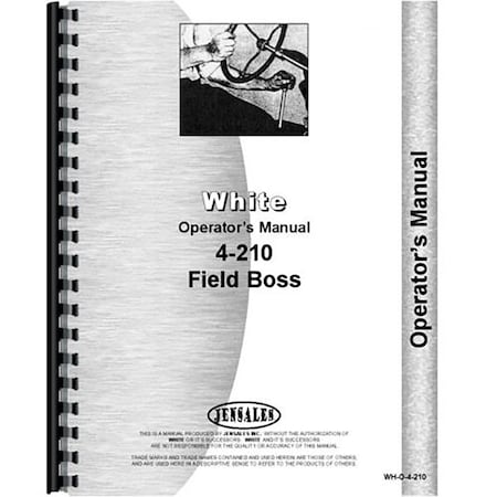 Aftermarket White 4210 Tractor Operators Manual RAP82574